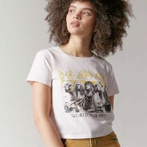 U0 Def Leppard World Tour Band Tee M